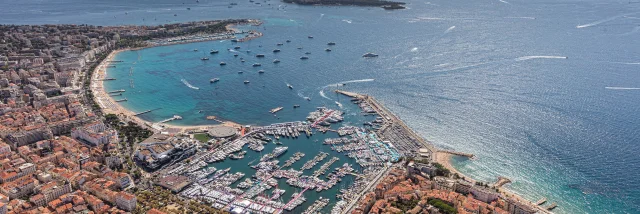 Aerial view of Cannes