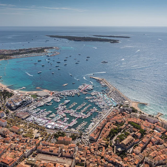 Aerial view of Cannes